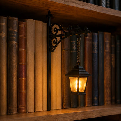 Cozy Bookshelf Lantern