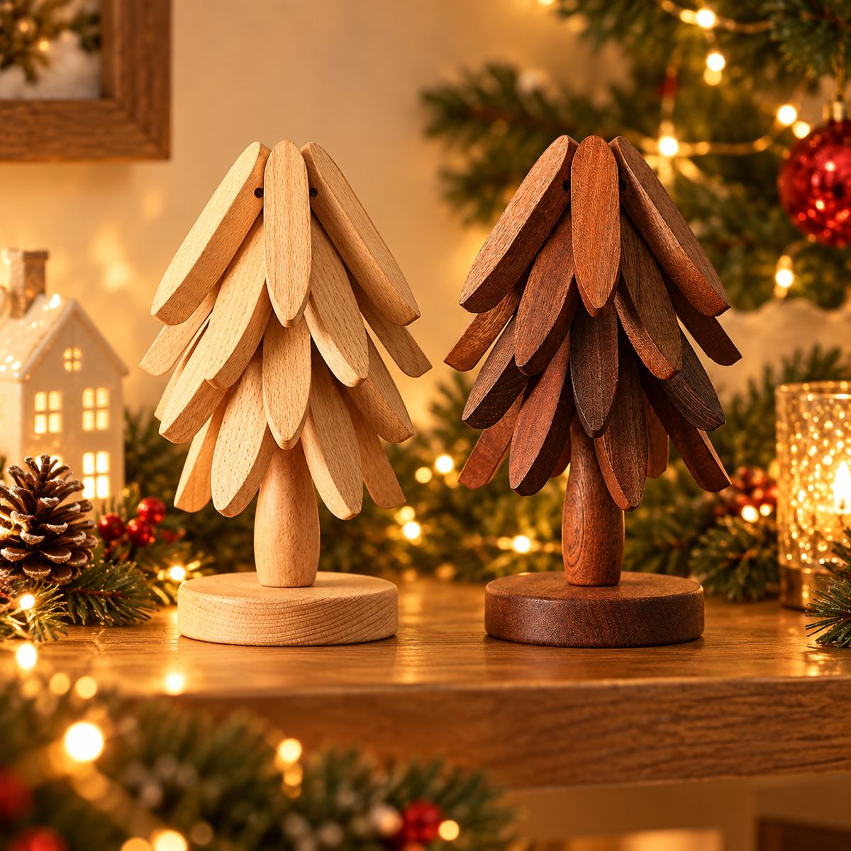 Cozy Pine Trivet Set