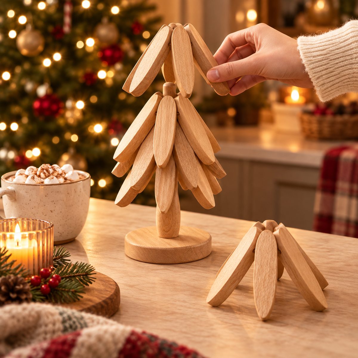Cozy Pine Trivet Set