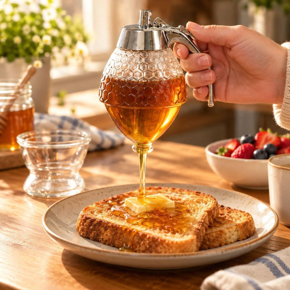 Honeycomb Honey Dispenser